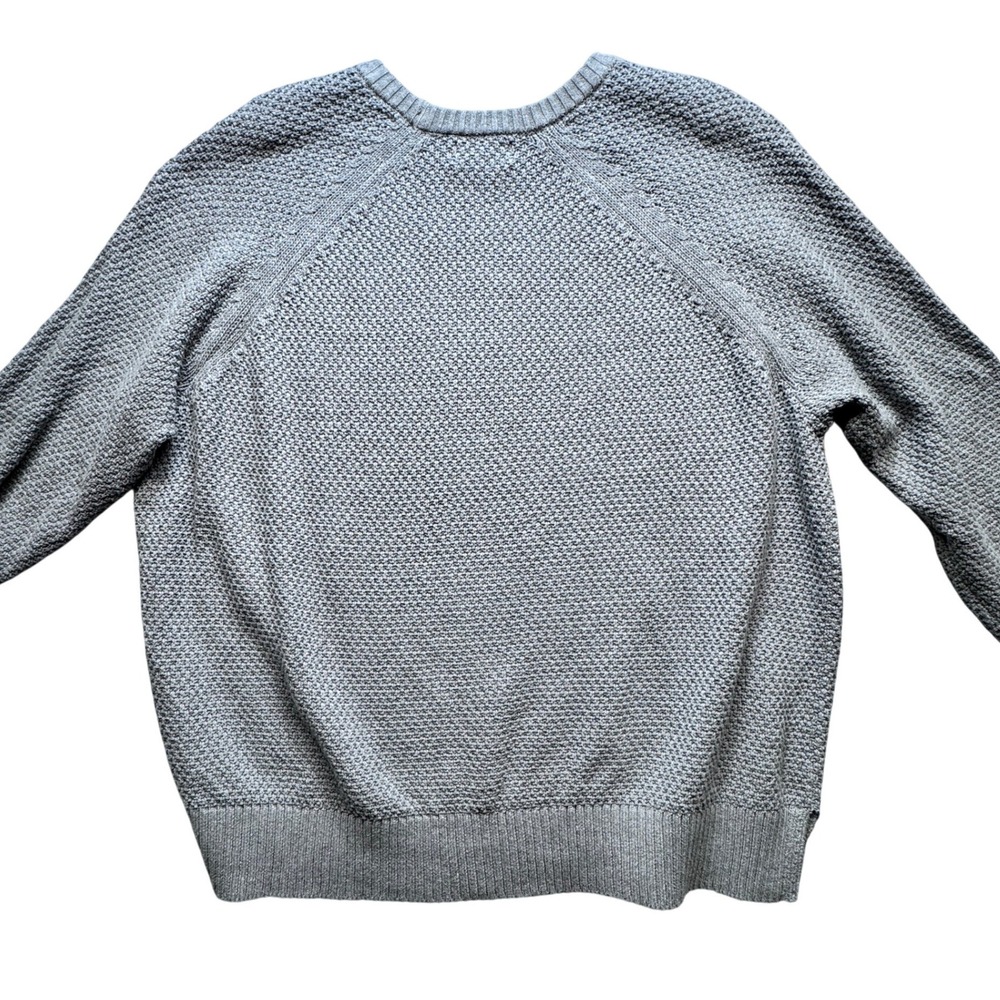 Old Navy Womens 2X Gray Textured Chunky Knit Raglan Crew Neck Sweater Pullover - Picture 4 of 10